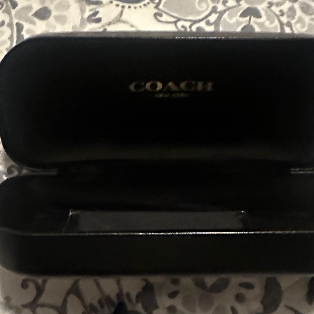 Coach Tortoise and Teal Rectangular Glasses - image 6